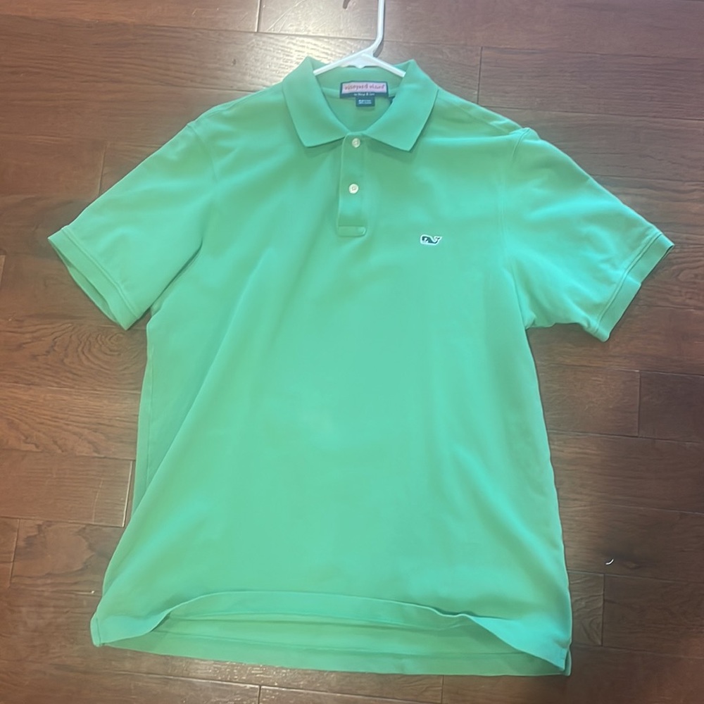 Mens green Vineyard Vines medium polo